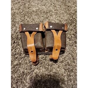 Original Russian-Soviet Nagant Two Pocket Ammo Pouch, Well Stamped & 68' dated
